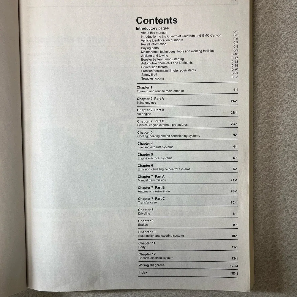 PRINTED BOOK 04-12 Chevy Colorado GMC Canyon Haynes‎ Repair Service Manual